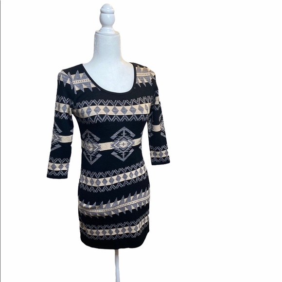 Denim & Supply RL Aztec Print Sweater Dress - Picture 3 of 5